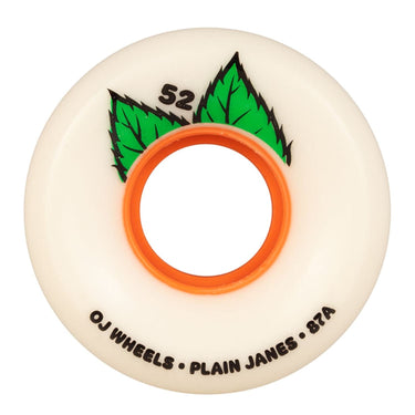 OJ Wheels - 87a - Plain Jane Keyframe - White - 52mm