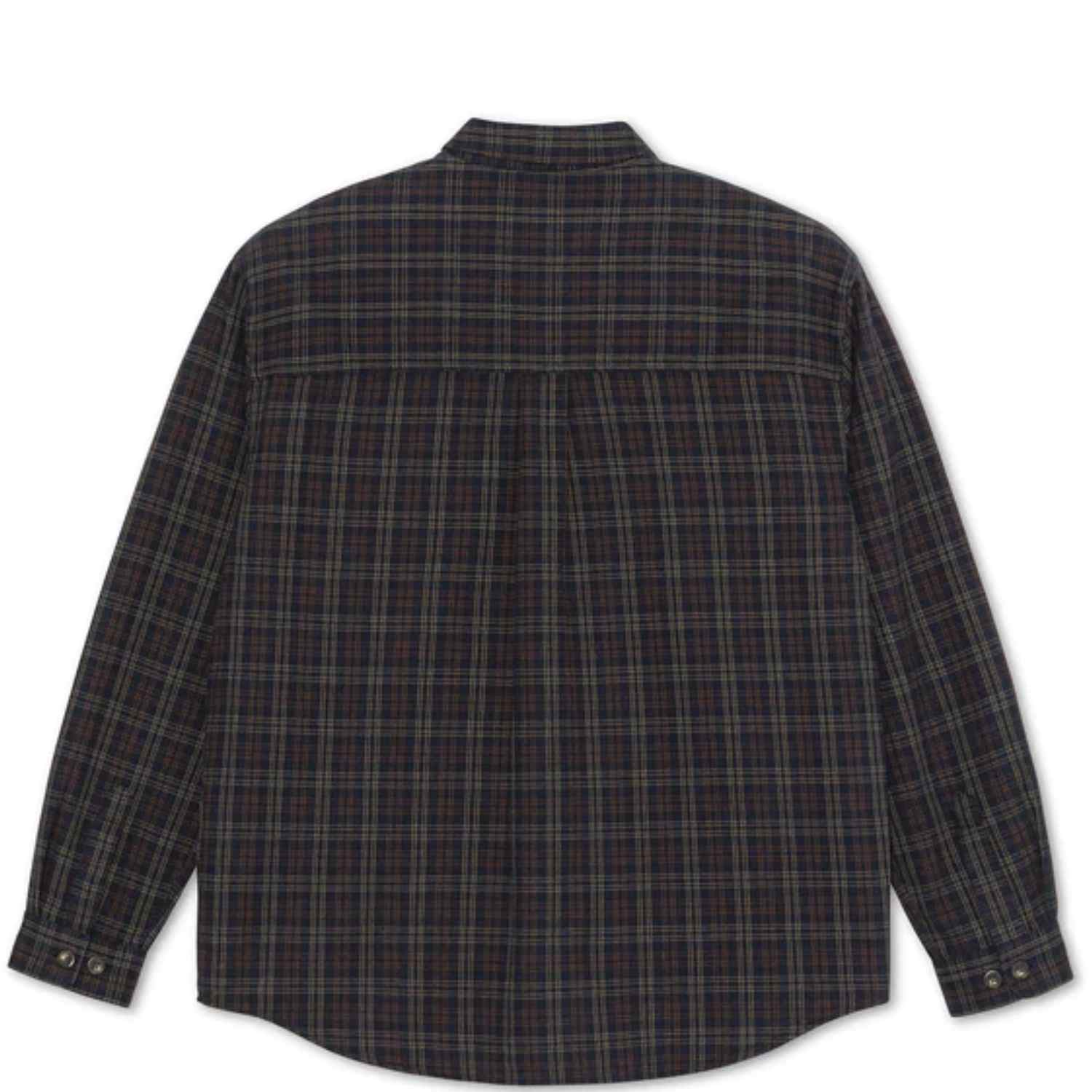 Polar Mitchell LS Shirt Flannel - Navy / Brown