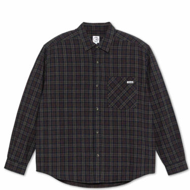 Polar Mitchell LS Shirt Flannel - Navy / Brown