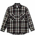 Polar Big Boy Overshirt Flannel - Black/Cloud White/Red