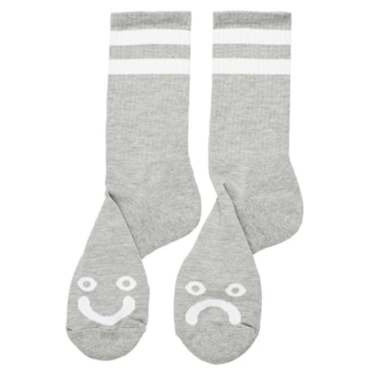Polar - Happy Sad Socks - Heather Grey - Size 35-38