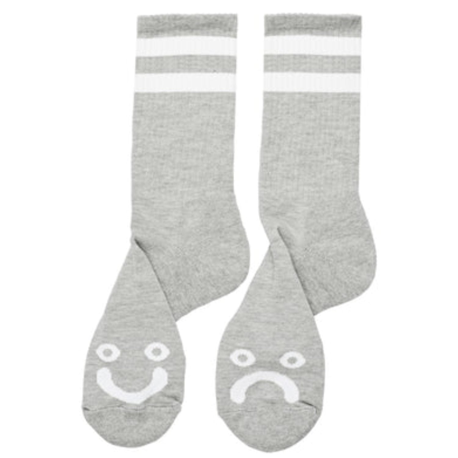 Polar - Happy Sad Socks - Heather Grey - Size 43-45