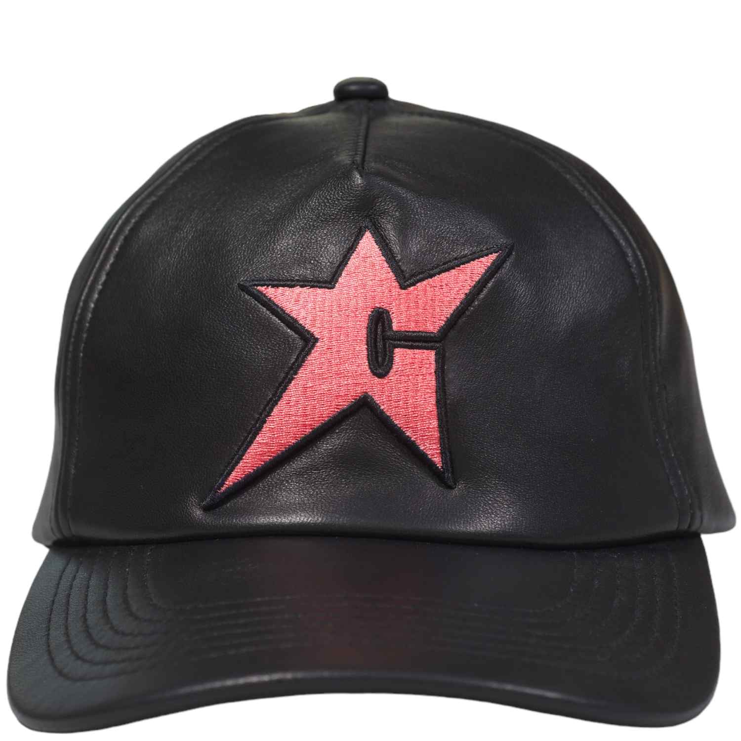  Carpet C-Star Leather Hat - Pink/Black