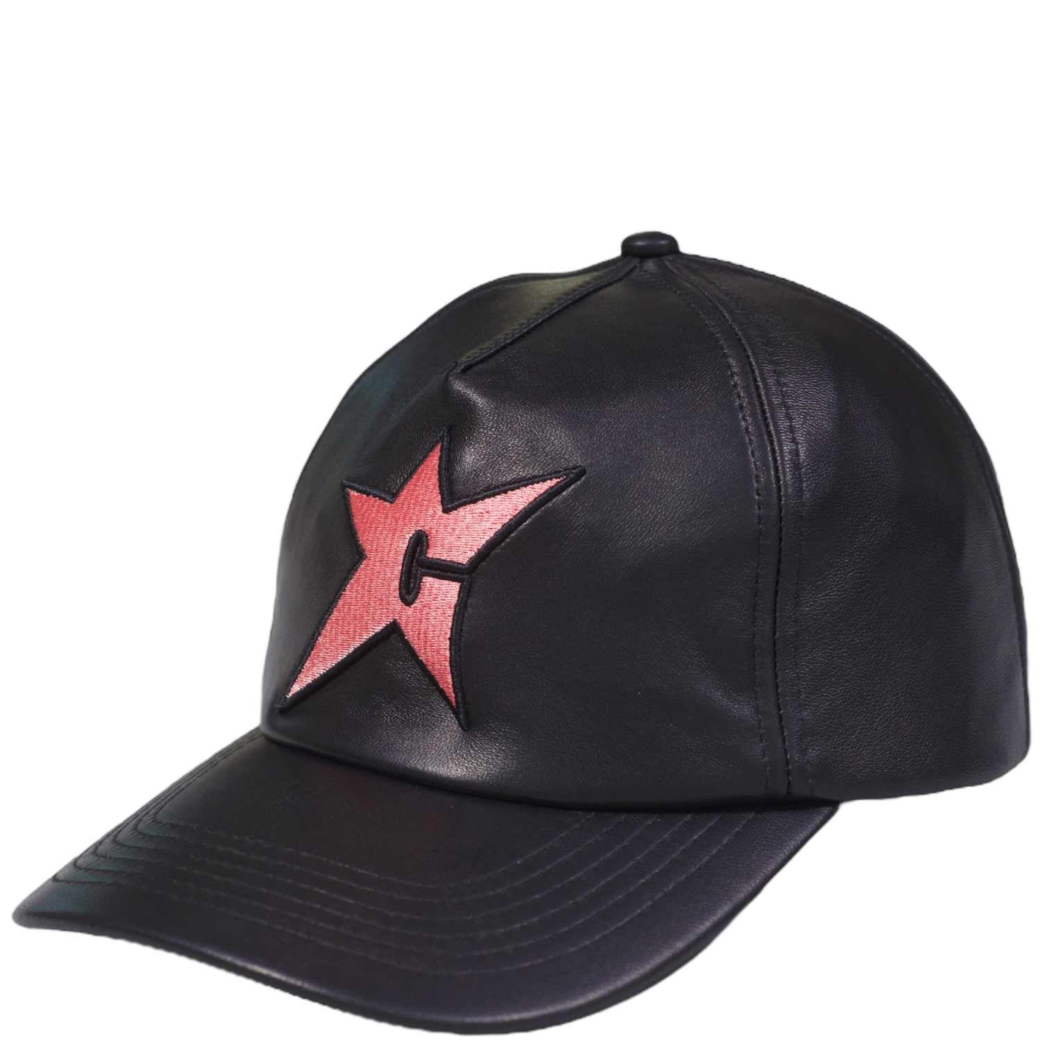  Carpet C-Star Leather Hat - Pink/Black
