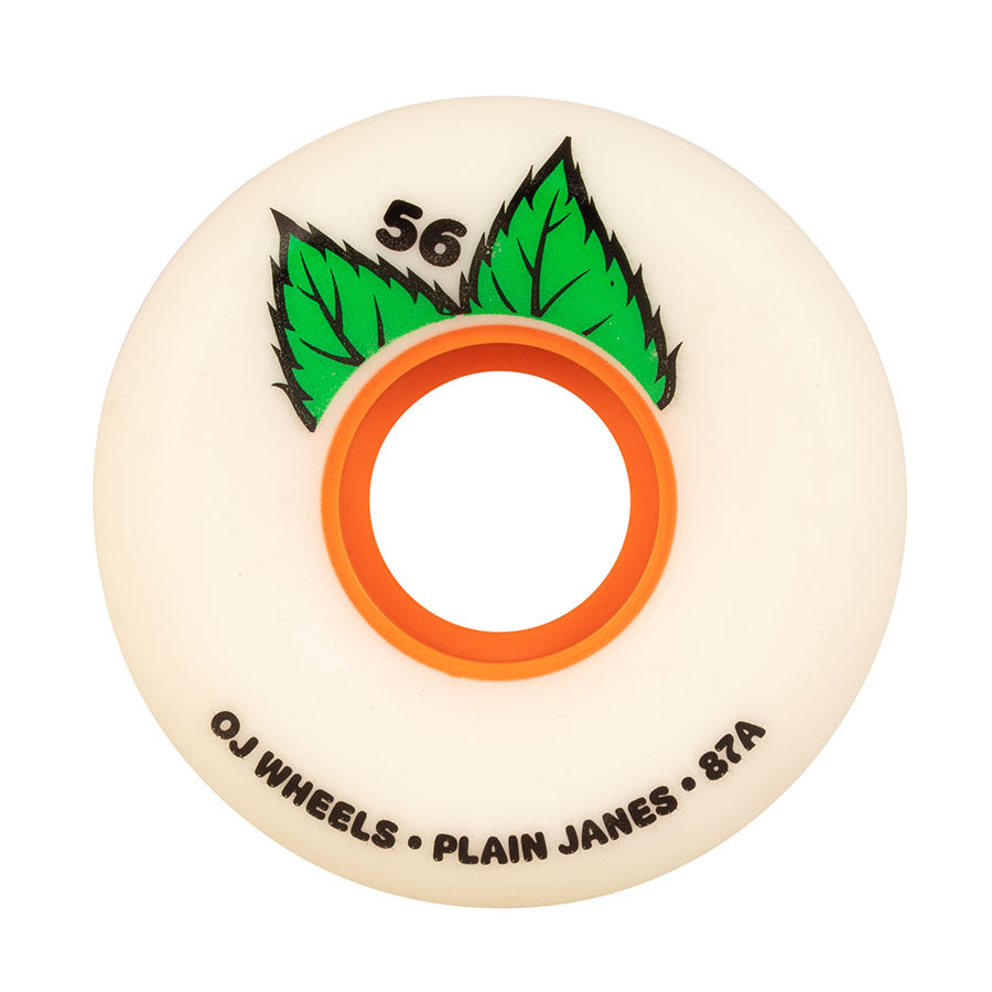 OJ Wheels - Plain Jane Keyframe - 87a - 56mm - White
