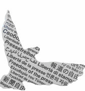 Sneeze Free Press Dove Sticker - Black/White