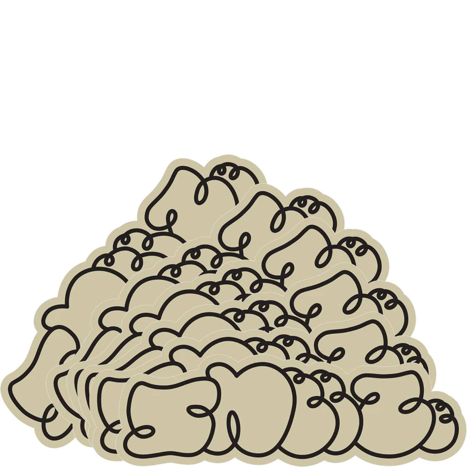 Sneeze Logo Sticker Travertine