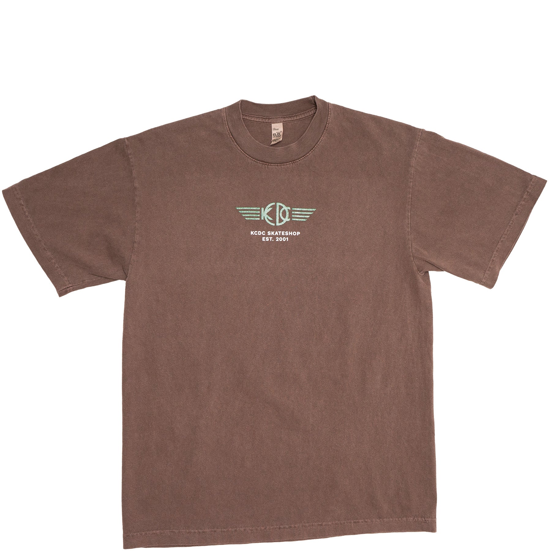 KCDC - Shop Tee - Clove, Forest Green & White