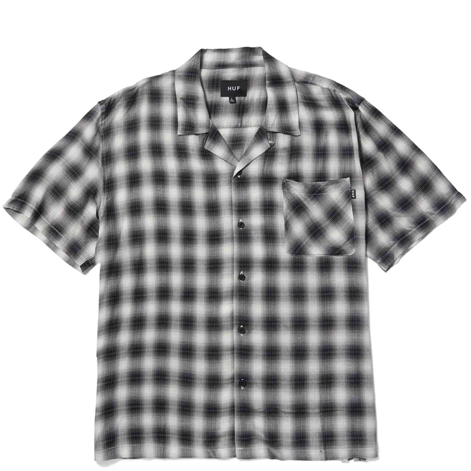 HUF - Ombre Short-Sleeve Work Shirt - Black