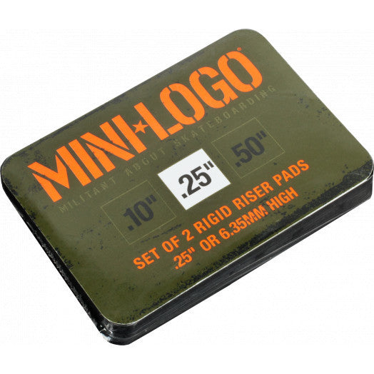 Mini Logo Riser Rigid Abs &#39;4&#39; .25 (2 Pack)