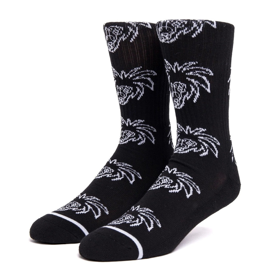 HUF PABLO CREW SOCK - BLACK