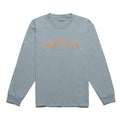 Chrystie Collegiate Logo Long Sleeve Shirt - Stone Blue