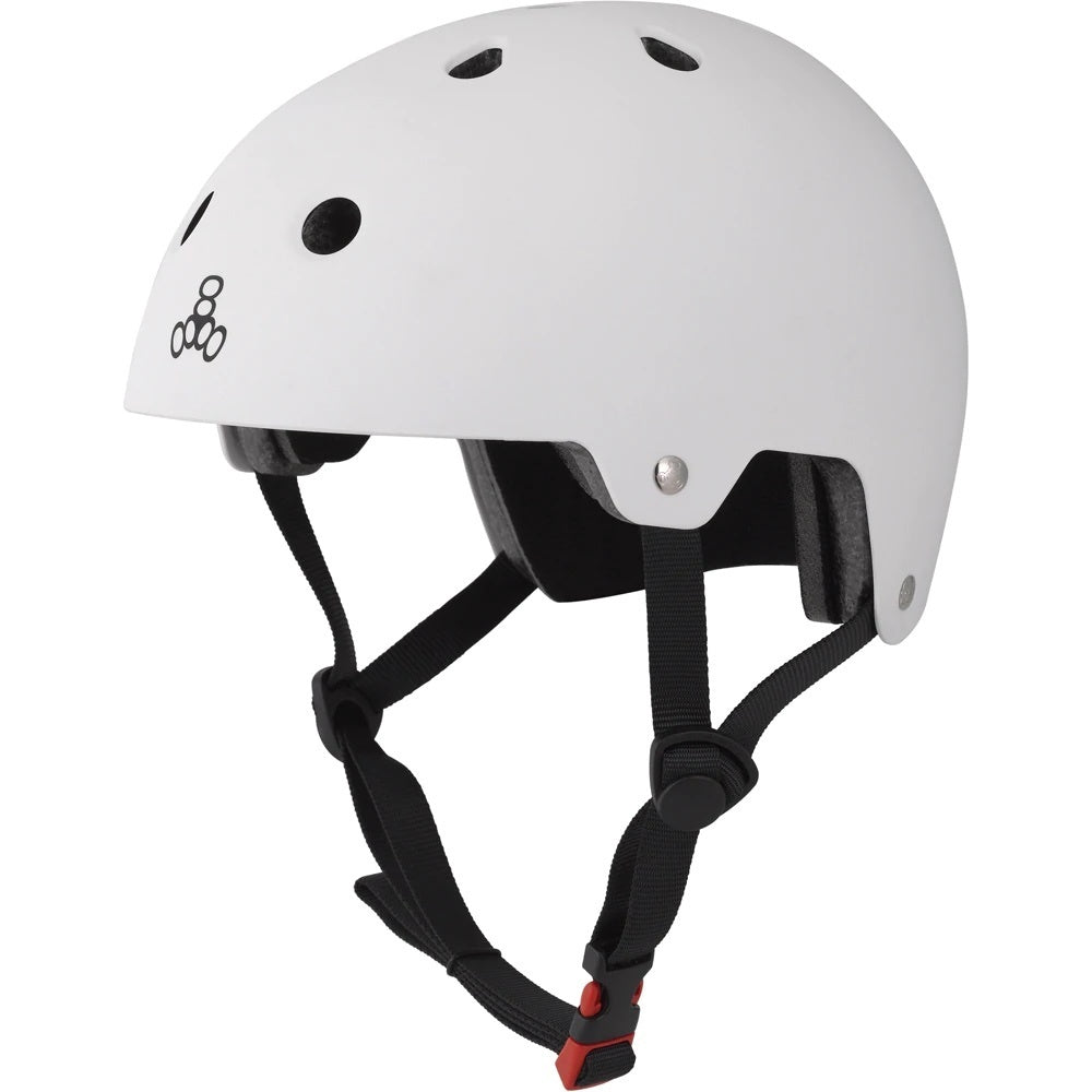Triple Eight Helmet - Dual Certified - White Matte