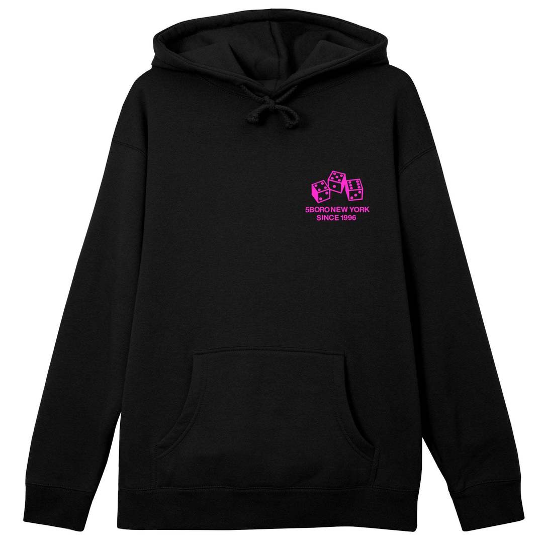 5Boro 4-5-6 Dice Hoodie - Black/Pink