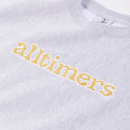 Alltimers Stamped Embroidered Heavyweight Crew - Heather Grey