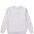 Alltimers Stamped Embroidered Heavyweight Crew - Heather Grey