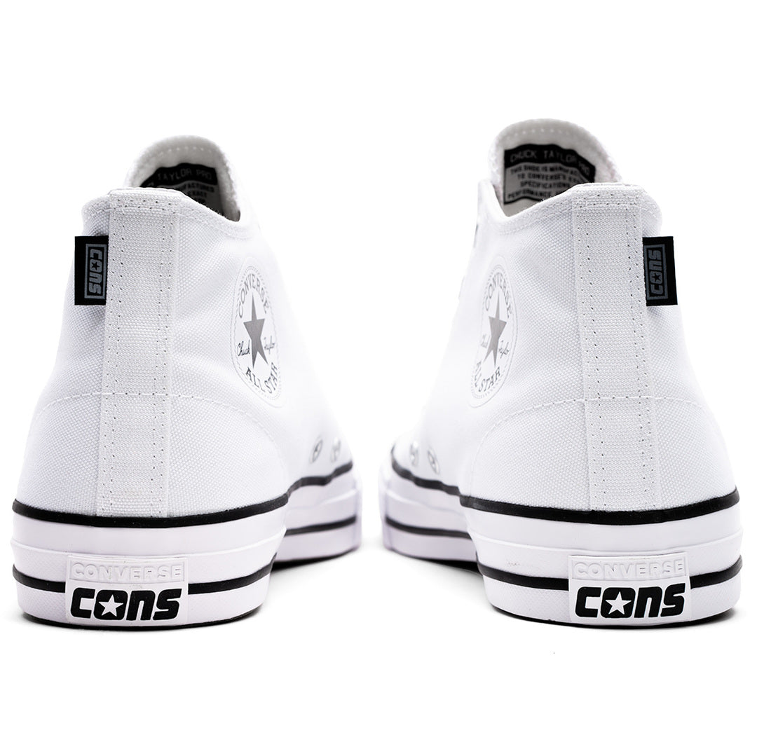 Converse Ctas Pro Mid - White/White/Black