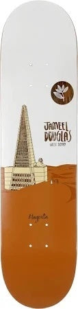 Magenta Deck - Jameel Douglas GUEST BOARD - 8.0 Orange And white board Pyramid multicolored