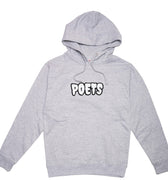 POETS CHENELLE FLOCK HOODED SWEATSHIRT - GREY