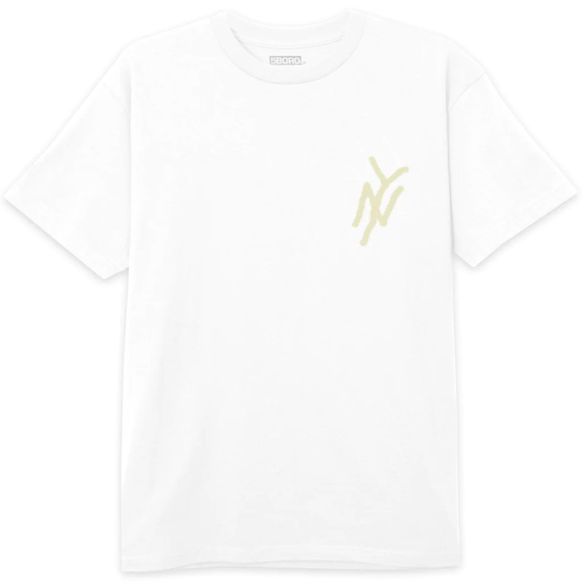 5Boro NY Logo Tee - White/Sand