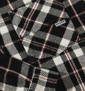 Polar Big Boy Overshirt Flannel Black / Cloud White / Red 2 pockets Black Buttons
