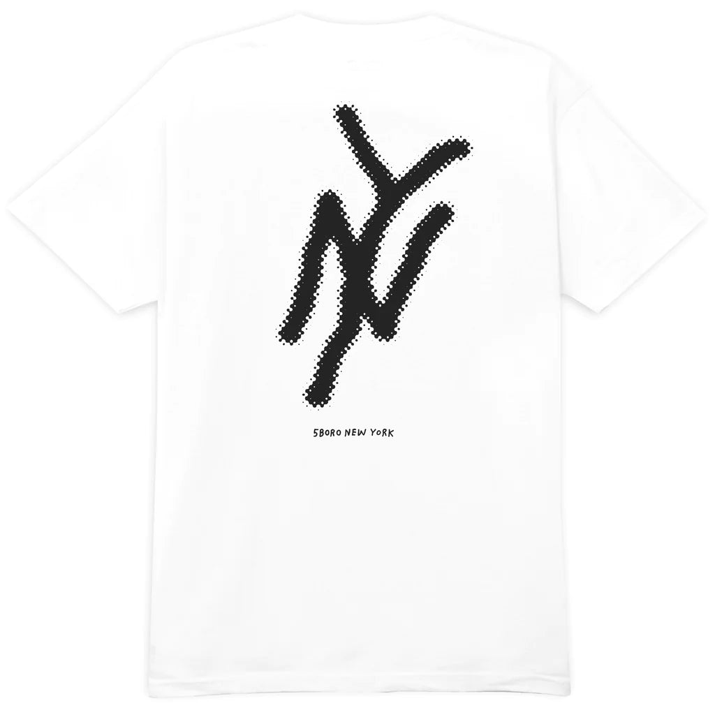 5Boro NY Logo Tee - White/Black