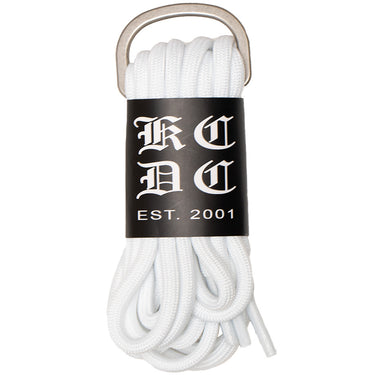 White Round Shoelaces