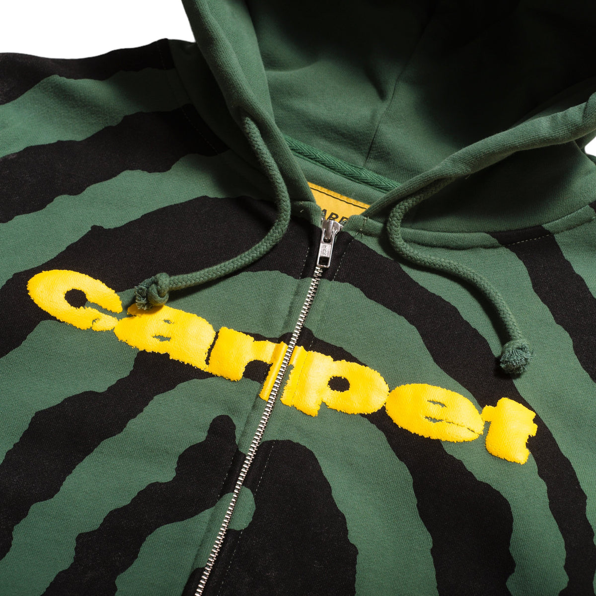 Carpet Spiral Zip-Up Hoodie - Green