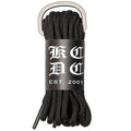 Black round shoelaces